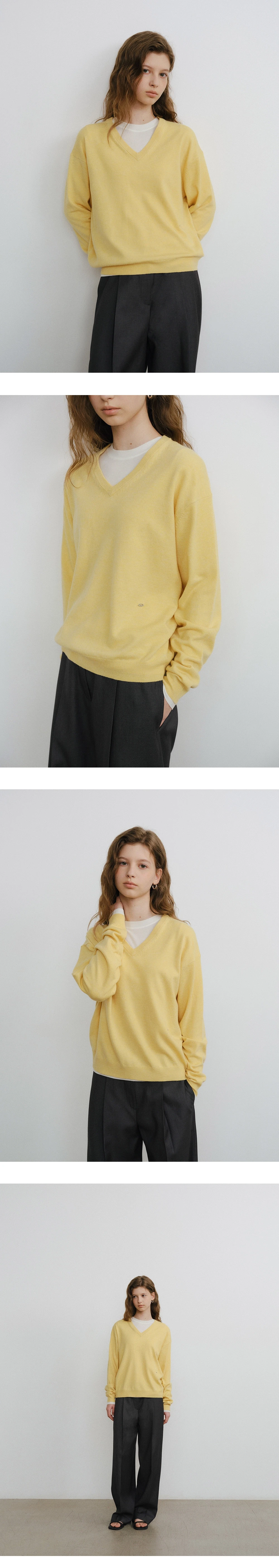 [9차 리오더][뉴컬러 추가] Washable V-neck knit_6colors