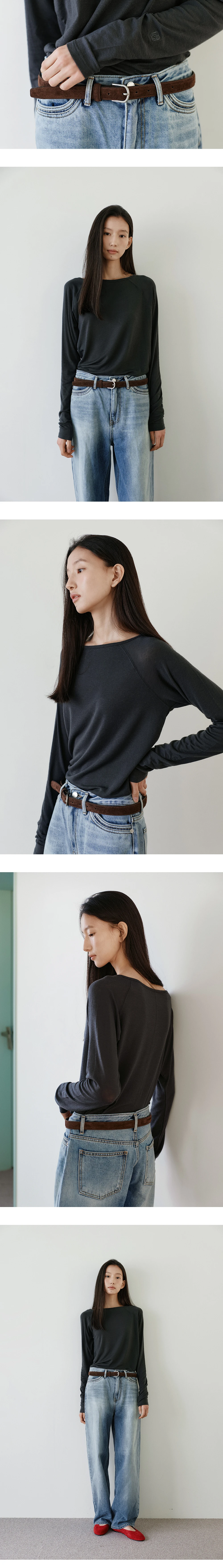 Suede belt_3colors