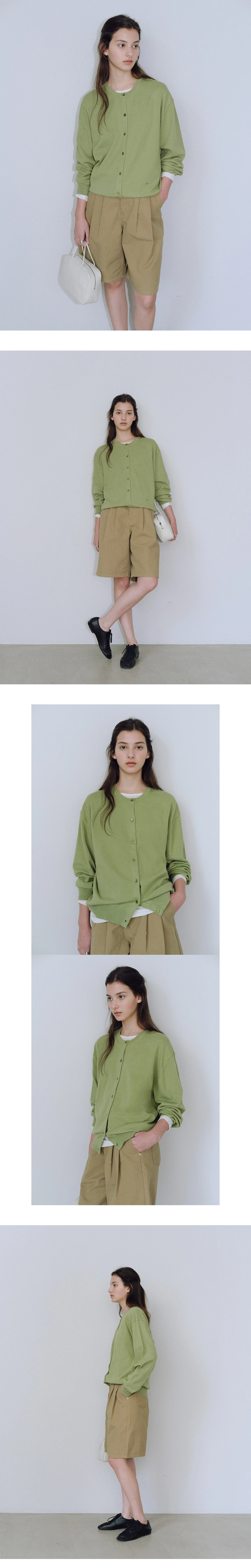Washable round cardigan_5colors