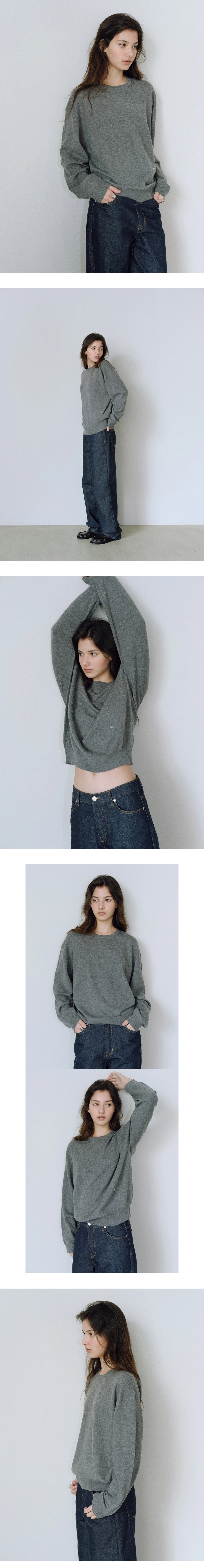 Washable round knit_4colors