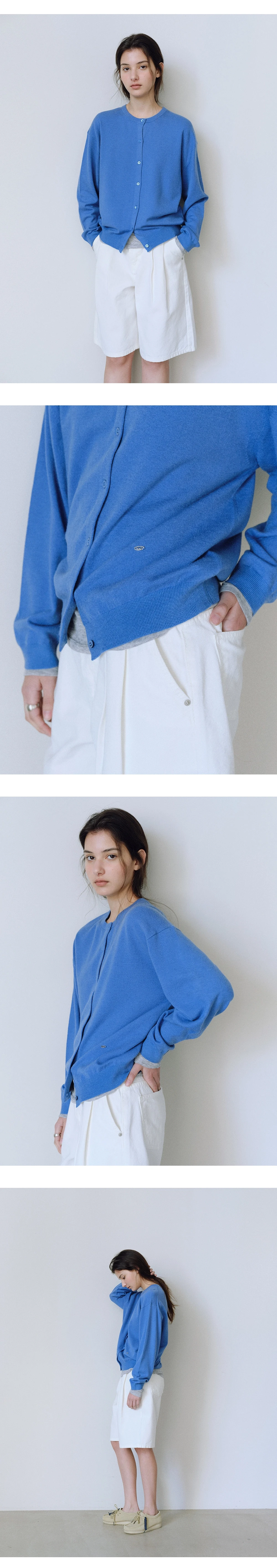 Washable round cardigan_5colors